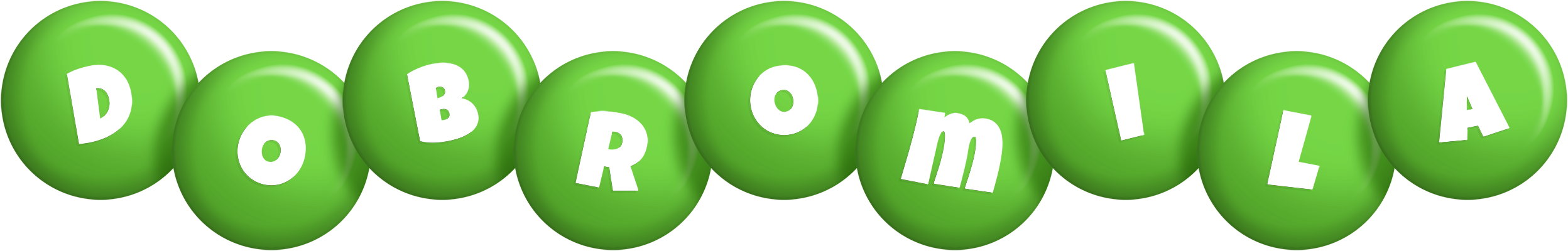 Dobromila candy-green logo