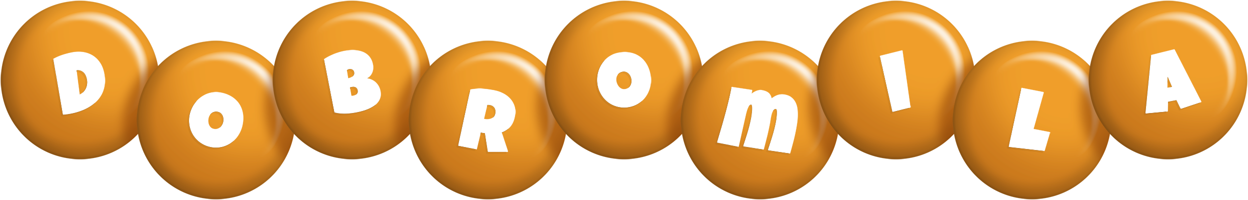 Dobromila candy-orange logo