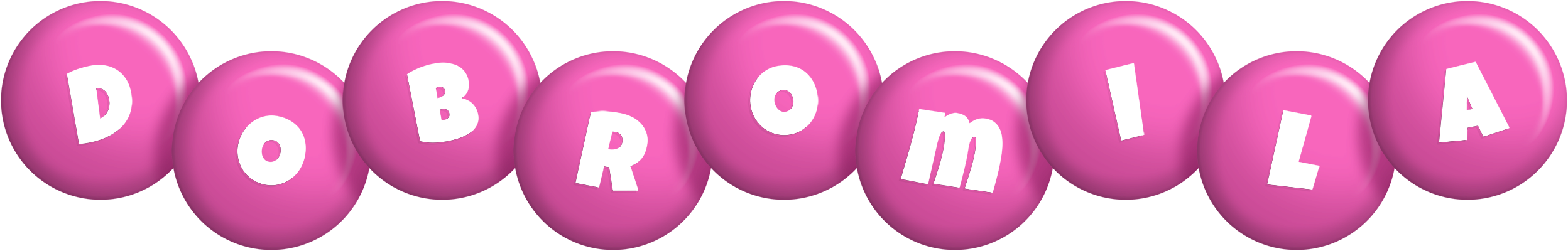 Dobromila candy-pink logo