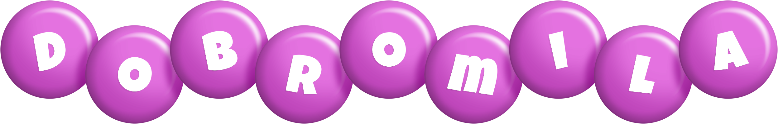Dobromila candy-purple logo
