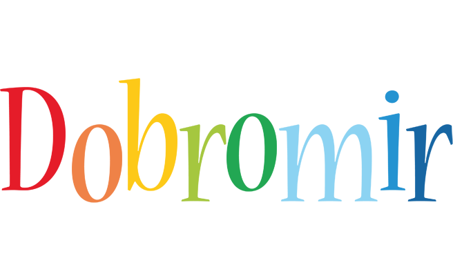 Dobromir birthday logo