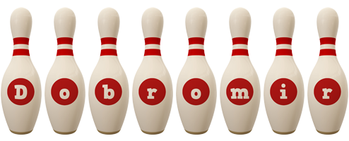 Dobromir bowling-pin logo