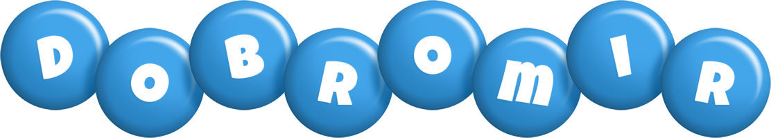 Dobromir candy-blue logo