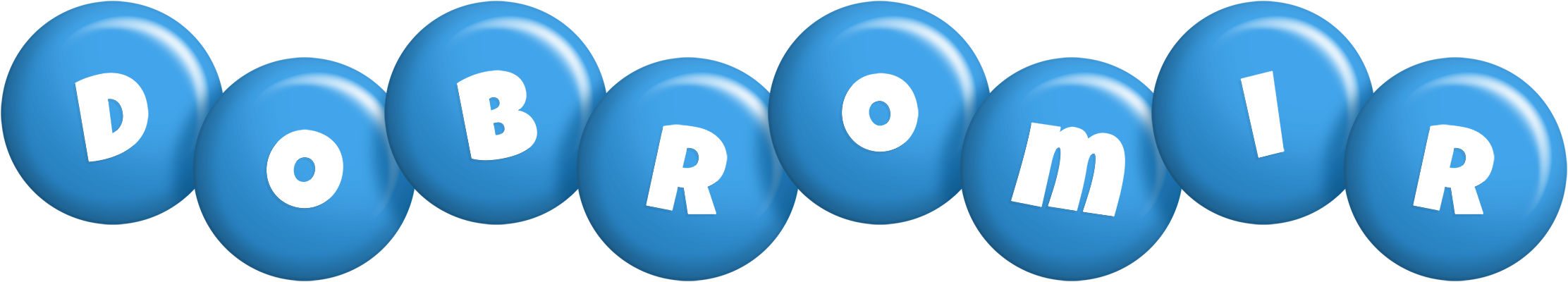 Dobromir candy-blue logo
