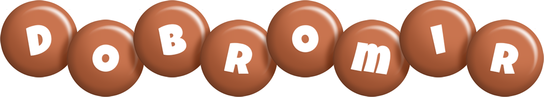 Dobromir candy-brown logo