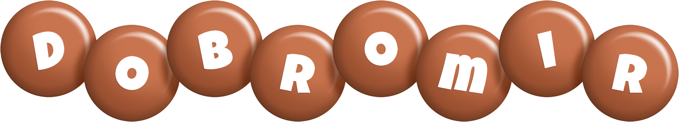 Dobromir candy-brown logo