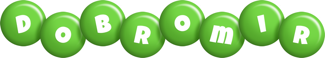 Dobromir candy-green logo