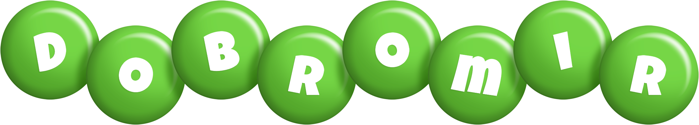 Dobromir candy-green logo