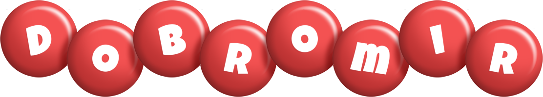 Dobromir candy-red logo