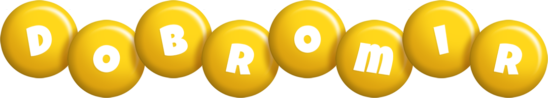 Dobromir candy-yellow logo