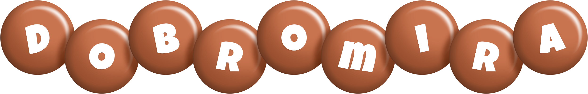 Dobromira candy-brown logo