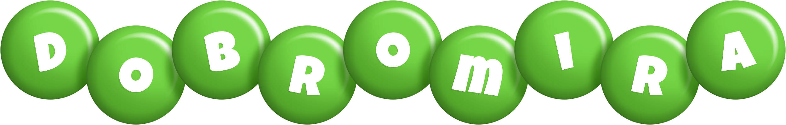 Dobromira candy-green logo