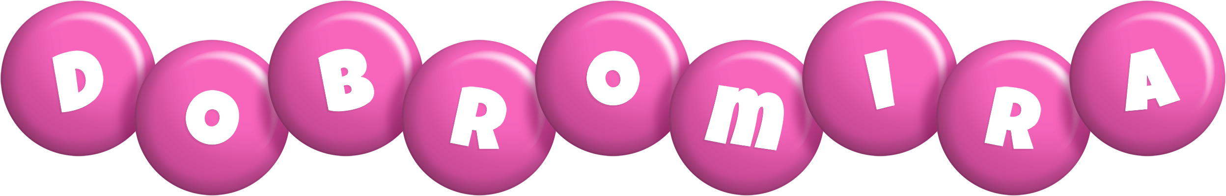 Dobromira candy-pink logo