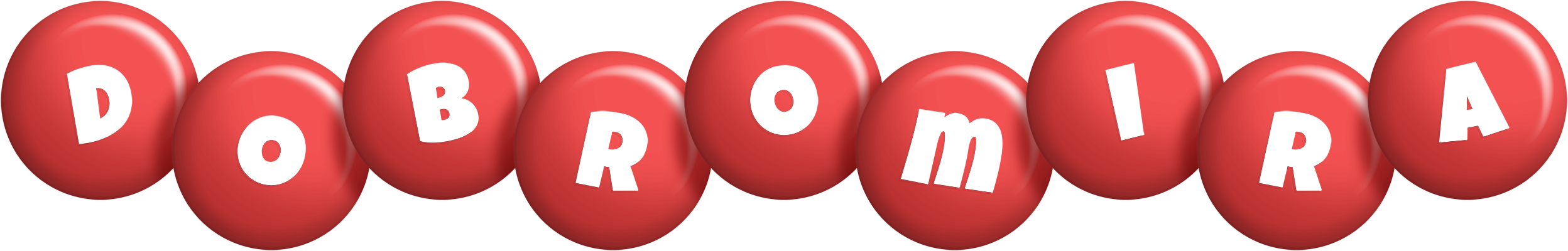 Dobromira candy-red logo