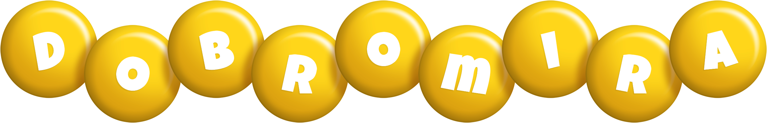 Dobromira candy-yellow logo