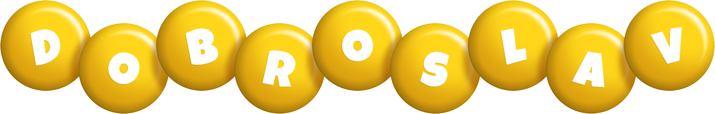 Dobroslav candy-yellow logo