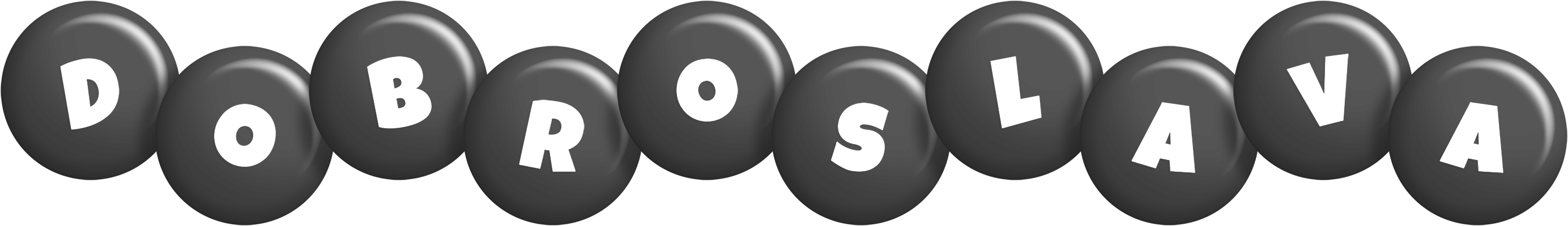 Dobroslava candy-black logo
