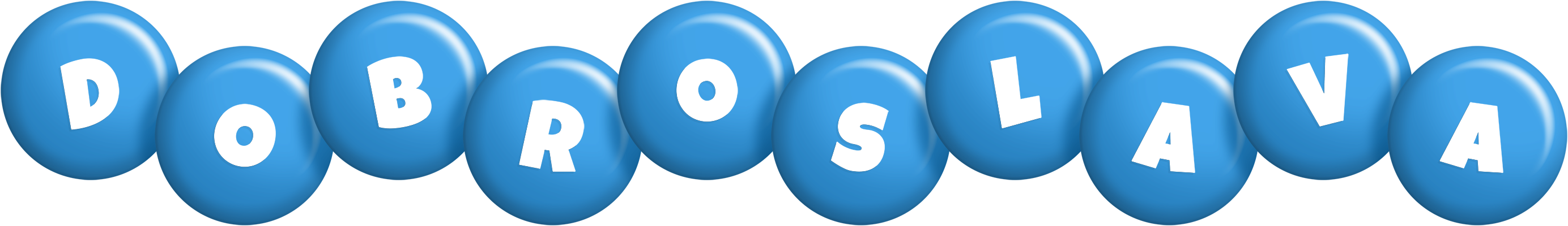 Dobroslava candy-blue logo