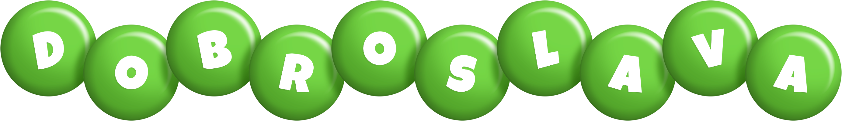 Dobroslava candy-green logo