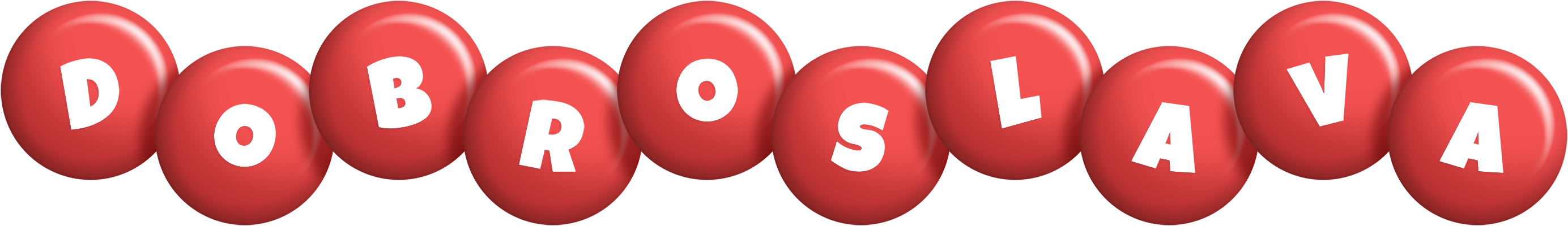 Dobroslava candy-red logo