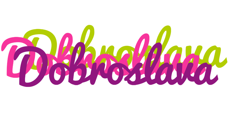 Dobroslava flowers logo