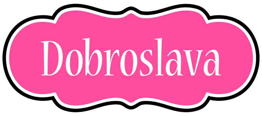 Dobroslava invitation logo