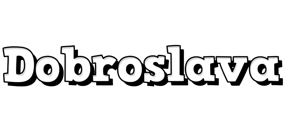 Dobroslava snowing logo