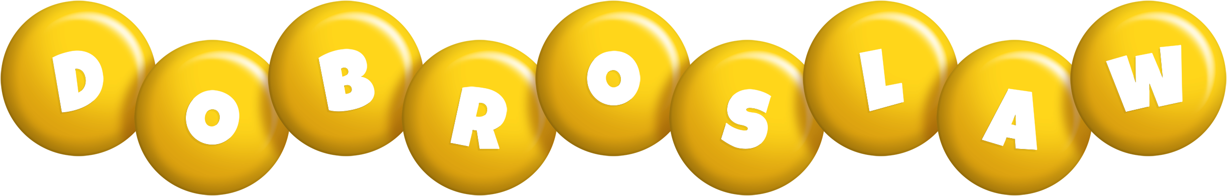 Dobroslaw candy-yellow logo