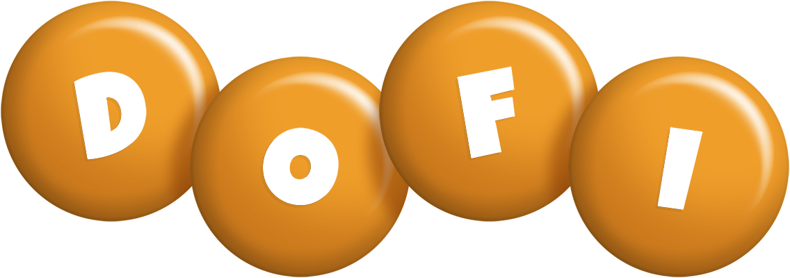 Dofi candy-orange logo