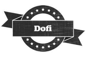 Dofi grunge logo