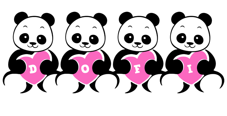 Dofi love-panda logo