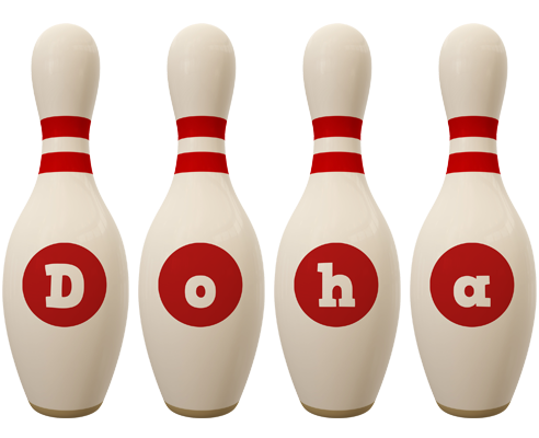 Doha bowling-pin logo
