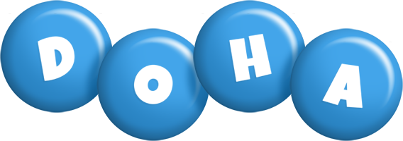 Doha candy-blue logo