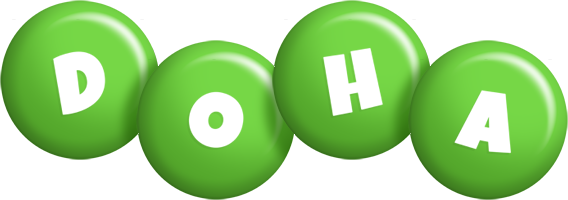 Doha candy-green logo