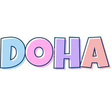 Doha pastel logo