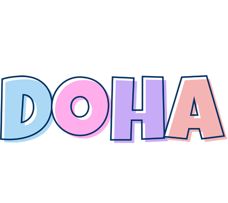 Doha pastel logo