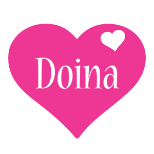 Doina love-heart logo