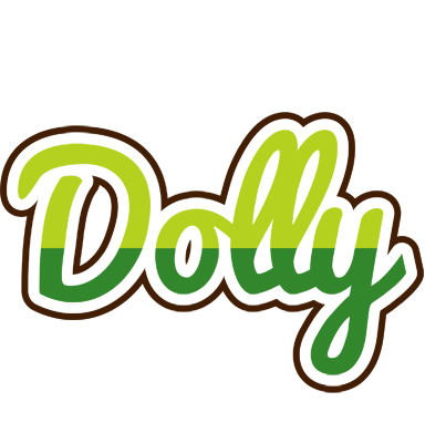 Dolly golfing logo