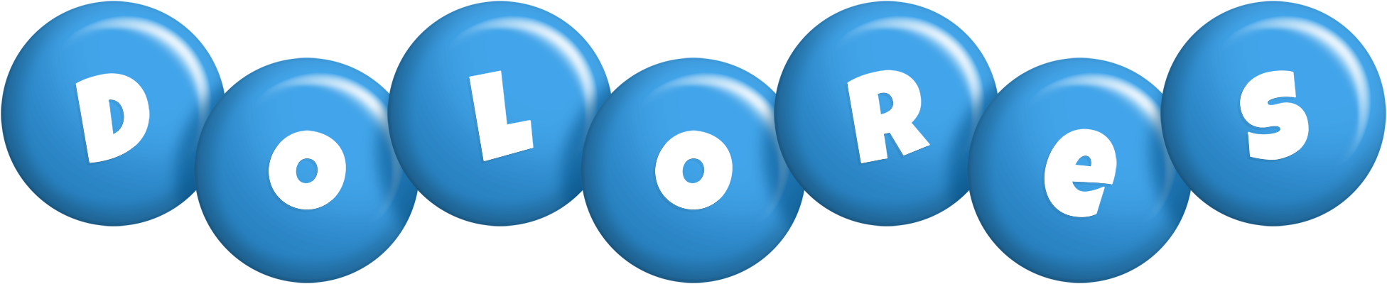 Dolores candy-blue logo