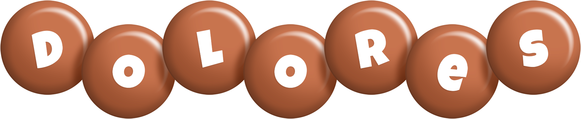 Dolores candy-brown logo