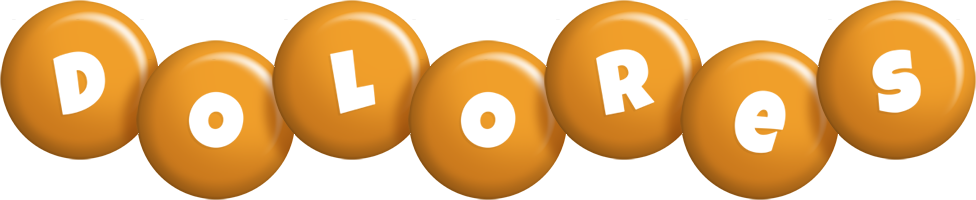 Dolores candy-orange logo