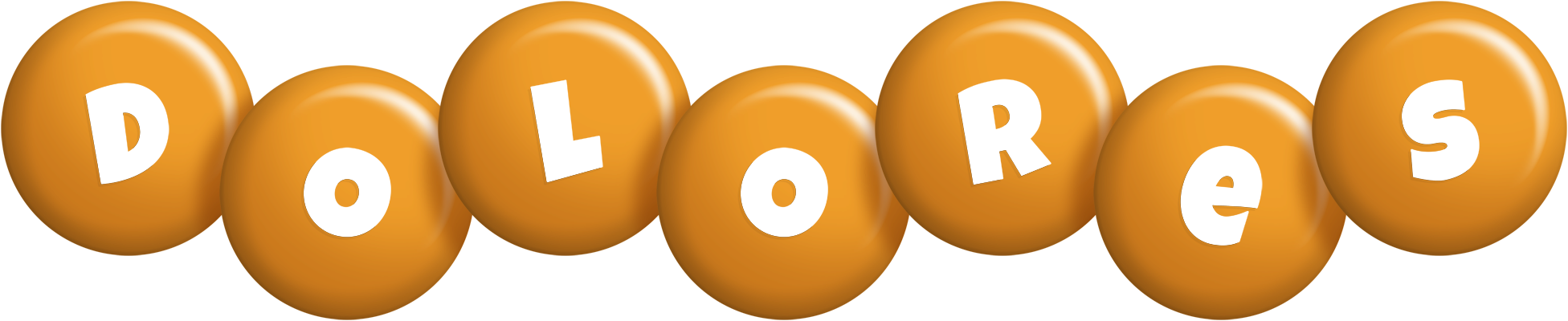 Dolores candy-orange logo