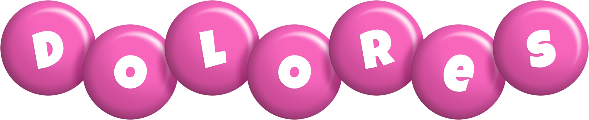 Dolores candy-pink logo