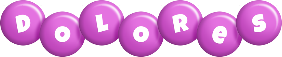 Dolores candy-purple logo