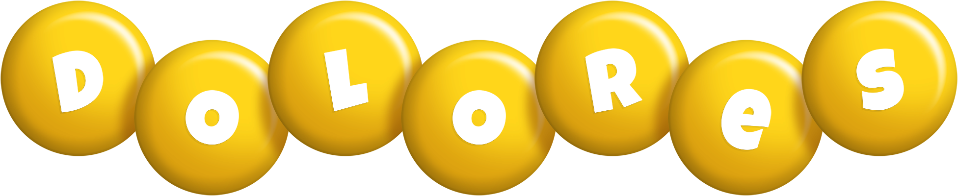 Dolores candy-yellow logo