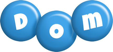 Dom candy-blue logo