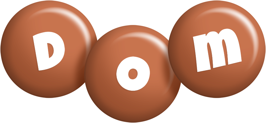 Dom candy-brown logo
