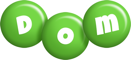 Dom candy-green logo