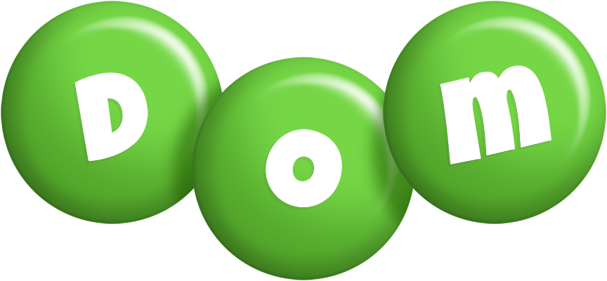 Dom candy-green logo