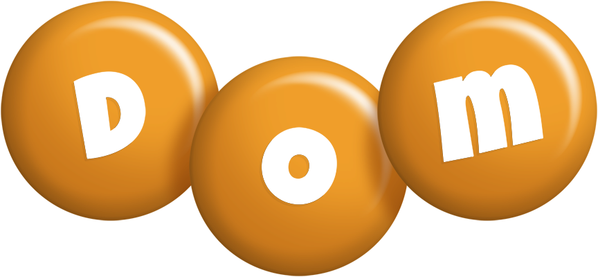 Dom candy-orange logo